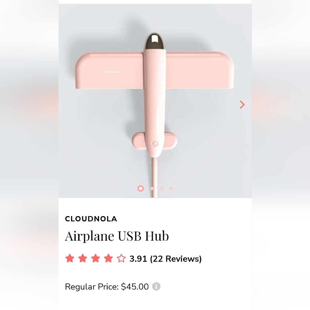 Cloudnola 4 port USB charging cord
